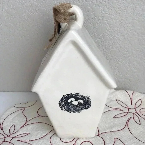 NEW Rae Dunn Artesan by Magenta Ceramic Birdhouse LL REST Decor - Picture 3 of 4